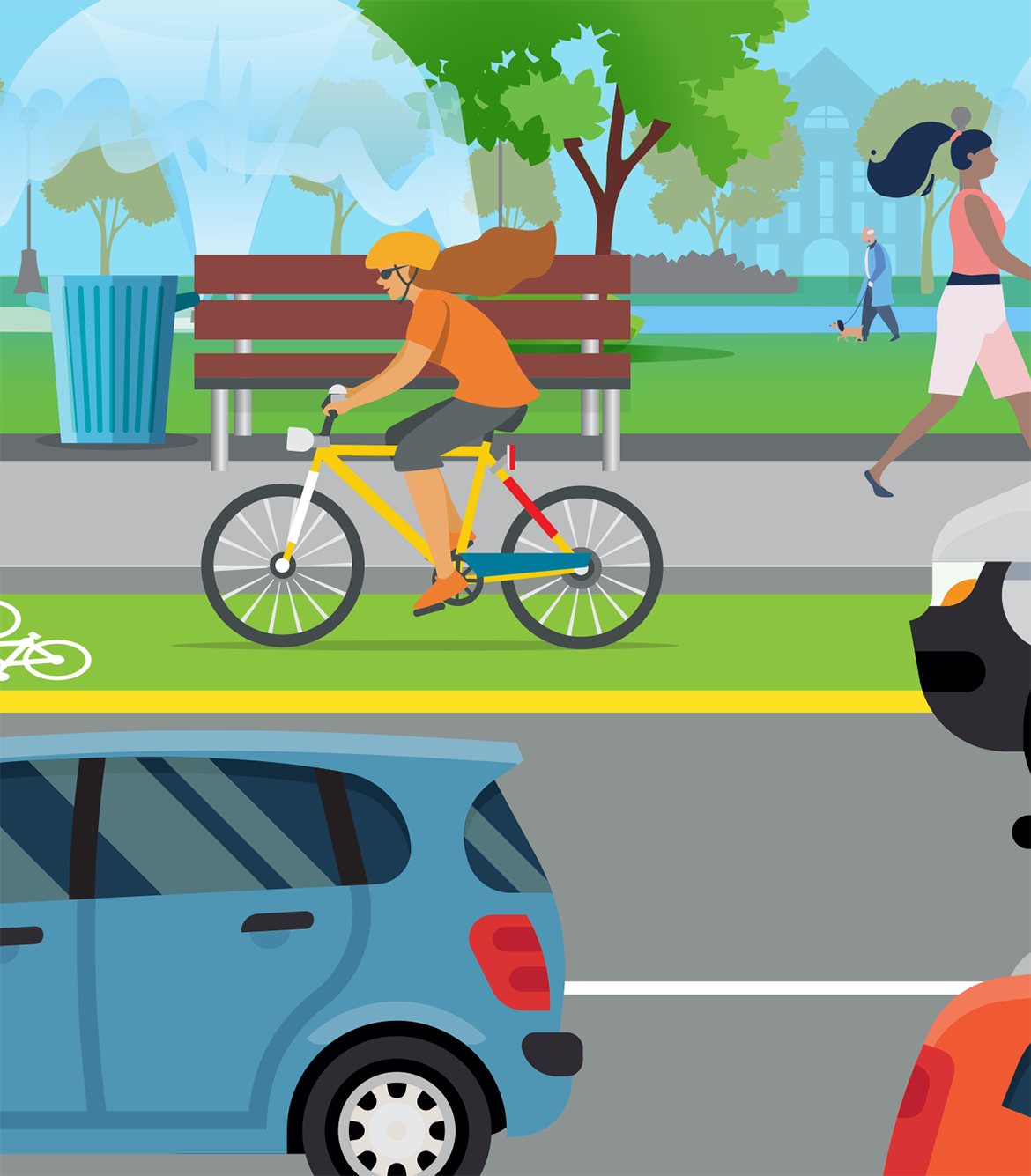 Graphic of e-bike Graphic of e-bike